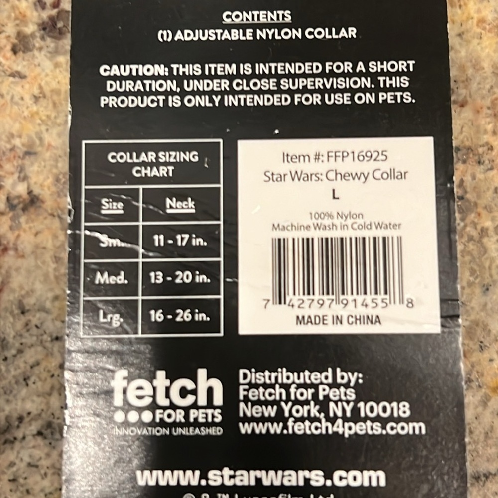 NWT Disney Star Wars Dog Collar Large - Picture 4 of 4